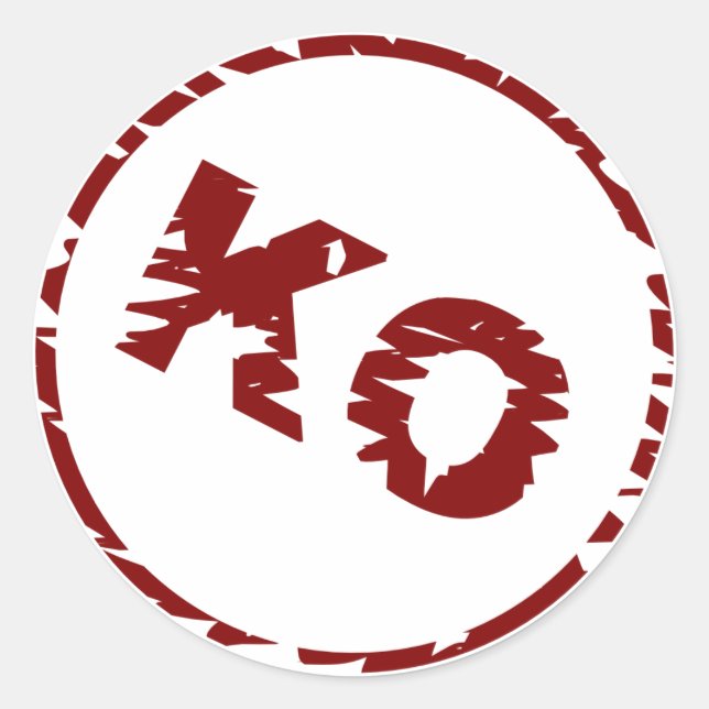 Rond Icône de validation - KO - Sticker (Devant)