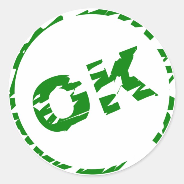 Rond Icône de validation - OK - Sticker (Devant)