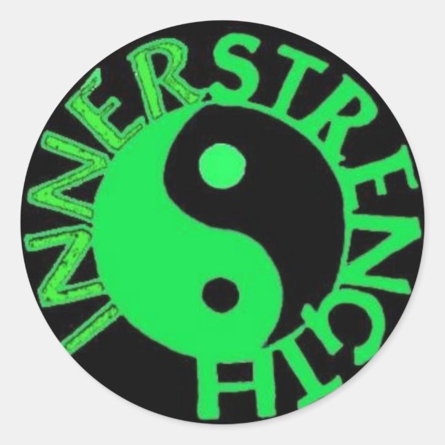 Rond INNERSTRENGTH emonslime sticker (Devant)