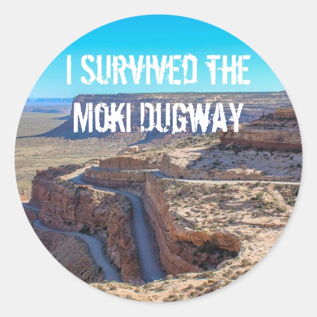 Rond J'ai survécu au Sticker Moki Dugway (Devant)