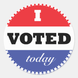 Rond J'ai voté aujourd'hui Sticker