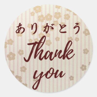 Rond Japanese kawaii sticker 【wagara13】thank you シール