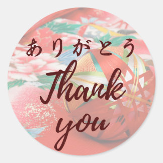 Rond Japanese kawaii sticker 【wagara14】thank you シール