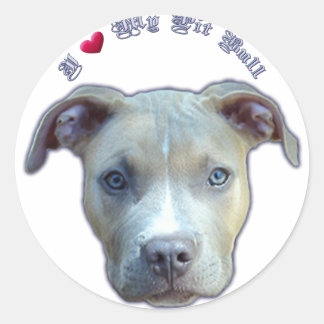 Rond Je Coeur Mon Sticker Taureau Pit