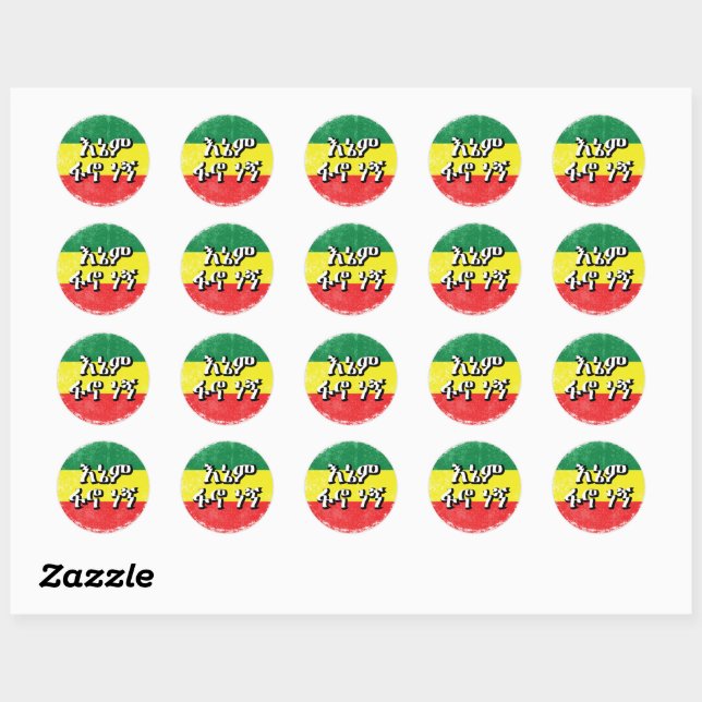 ROND #JE SUIS UN STICKER DE FANO AMHARA (Feuille)