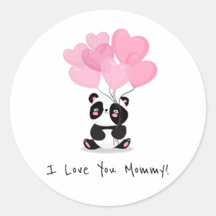 Rond Je t'aime Fête des mères de maman Sticker