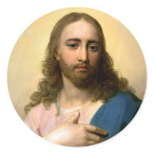 Jesus Christ Round Sticker 