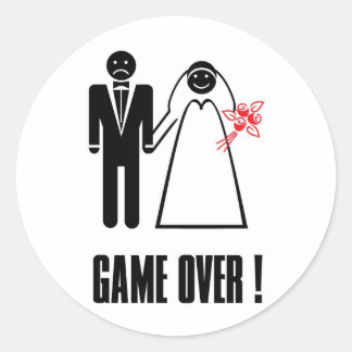 Rond JEU SUR Sticker Mariage