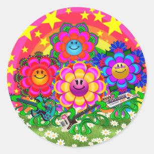 Rond JOUETS WQ STICKER LG : Bande d'alimentation Fleur 