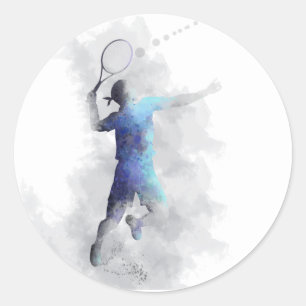 Rond JOUEUR DE TENNIS - Sticker