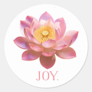 Rond Joy lotus sticker