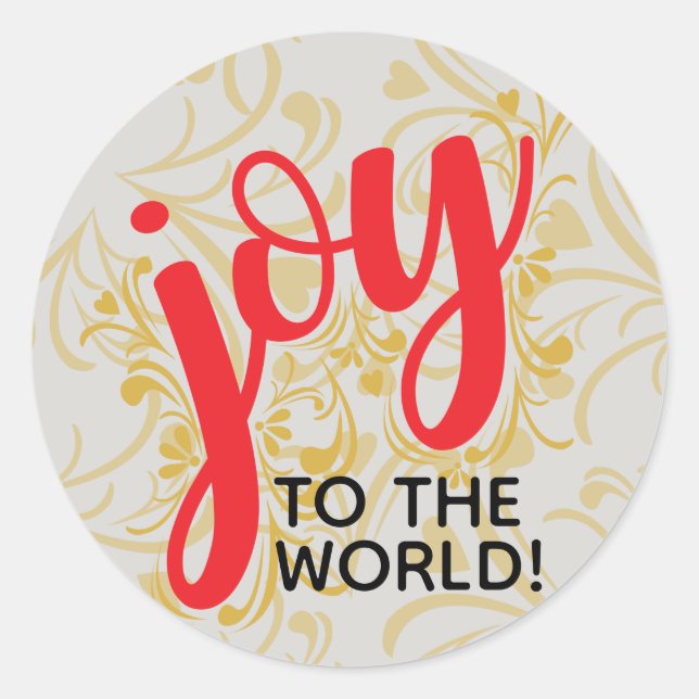 Rond Joy To the World Sticker (Devant)