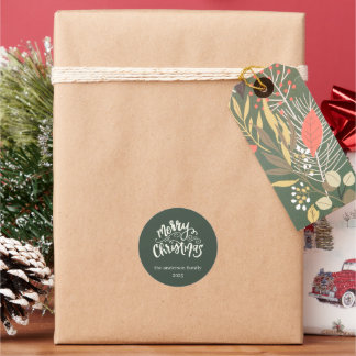 Rond Joyeux Noël Personnaliser Sticker