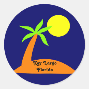 Rond Key Largo, Floride sticker tropical