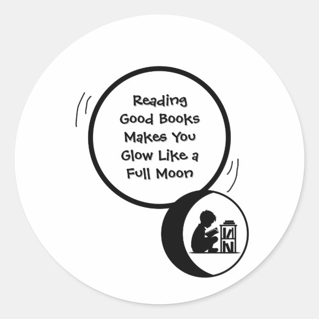 Rond Kids Reading Sticker (Devant)