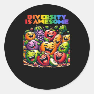 Rond La Diversité Est Un Sticker Magnifique