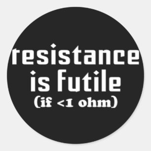 Rond La Résistance Est Un Sticker Futile