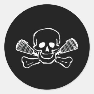 Rond Lacrosse Designs Sticker SkullTrans