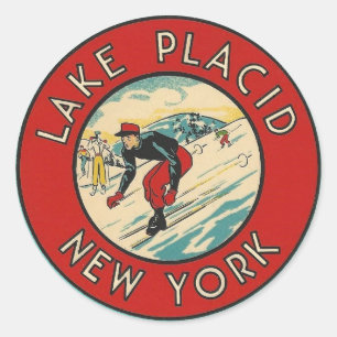 Rond Lake Placid, New York - Sticker