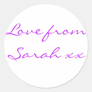 Rond L'amour de Sarah Sticker (Feuille de 20)