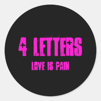 Rond L'amour est un Sticker pour la douleur
