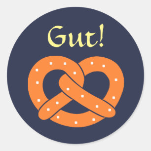 Rond Langue allemande "Bien !" Sticker pour l'apprentis