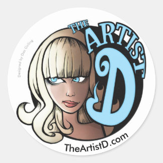 Rond L'artiste D par Daz Girling Sticker (petit)