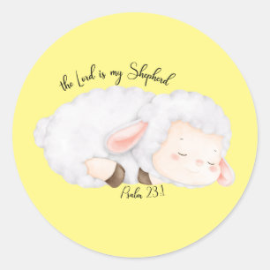 Rond Le Seigneur est mon Psaume berger 23:1 Sticker