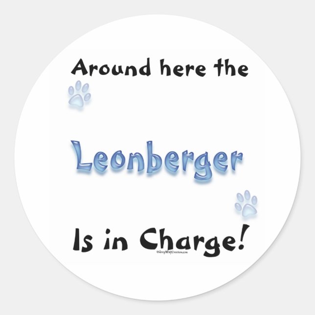 Rond Leonberger Charge - Sticker (Devant)