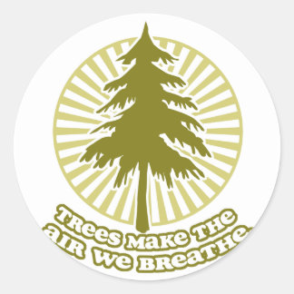 Rond Les arbres font un sticker à air