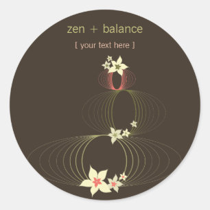 Rond Les fleurs d'Ikebana   *01   Sticker
