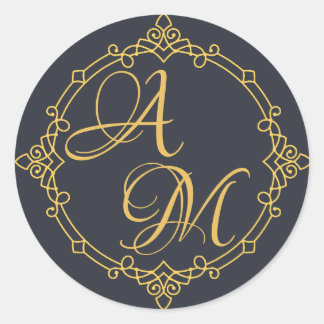 Rond Lettres ensemble Sticker scellant invitation