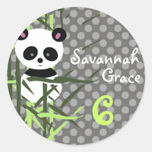 Rond LGC Panda Peek A Boo Sticker