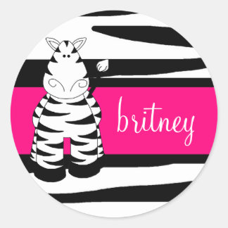 Rond LGC | Un Sticker Zebra Momma Hot