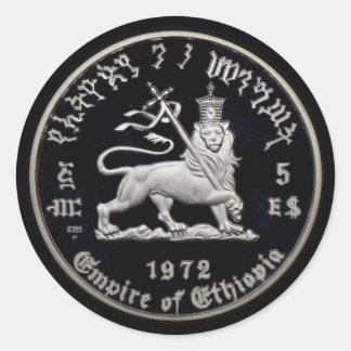Rond Lion of Judah - Rasta - Jah Rastafari Sticker