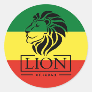 Rond Lion of Judah - Rastafara - Jah Rastafari Sticker