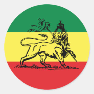 Rond Lion of Judah - Rastafara - Jah Rastafari Sticker