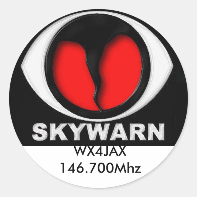 Rond logo skywarn, Sticker (Devant)