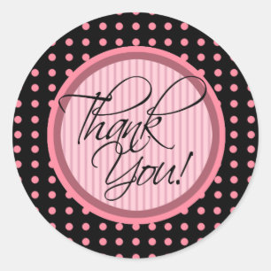 Rond Lotti Dotti - Sticker Merci (Baby Pink)