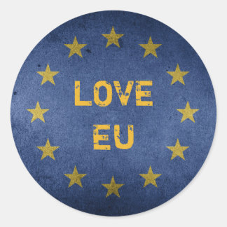Rond Love EU Anti Brexit Sticker