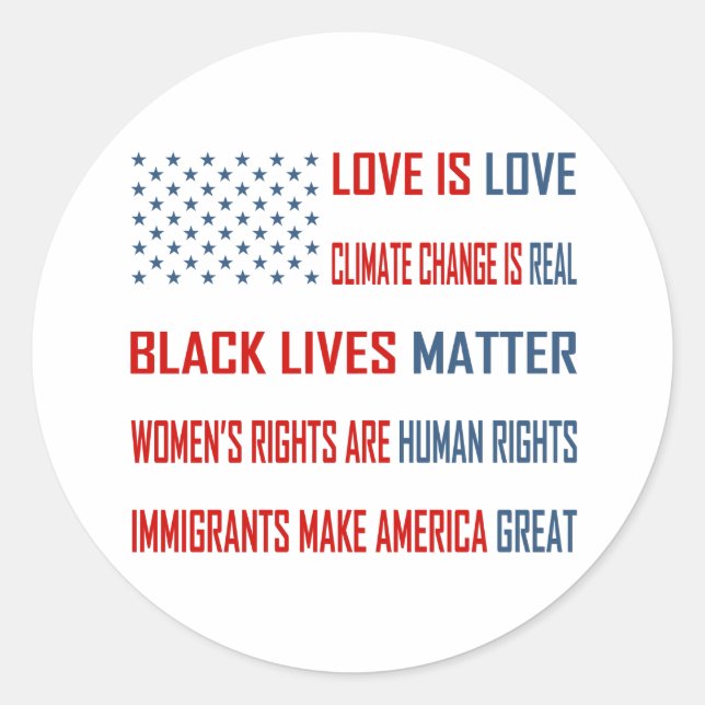 Rond Love is Love Sticker (Devant)