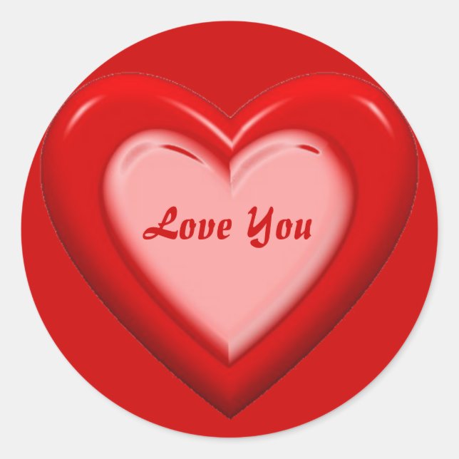 Rond Love You Sticker (Devant)