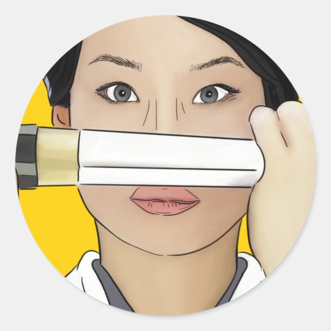 Rond Lucy Lu Kill Bill Sticker (Devant)