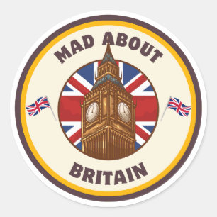 Rond Mad About Britain Big Ben Sticker