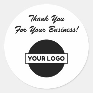 Rond Merci Pour Votre Sticker Carré D'Affaires