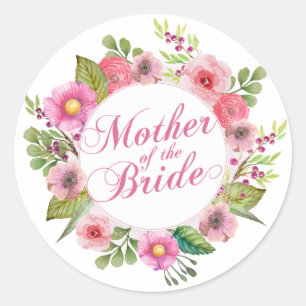 Rond Mère de la mariée Mariage élégant Sticker