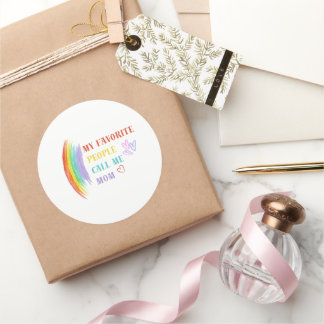 Rond Mes Gens Favoris M'Appelent Mère Sticker