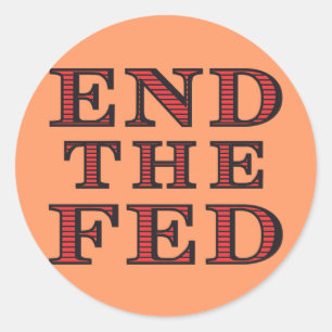 Rond METTRE FIN AU Sticker FED