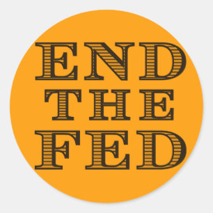 Rond METTRE FIN AU Sticker FED