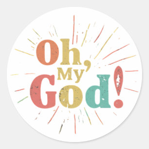 Rond Mon Dieu Sticker